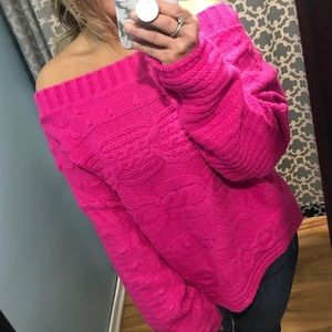 Hot To Trot Pink Sweater